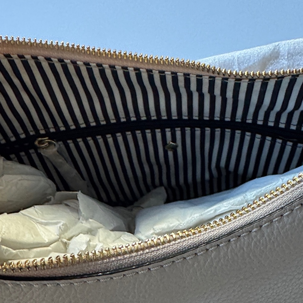 Kate Spade Jackson Street Mylie Hobo Crossbody Bag Cream Pebbled Leather - Picture 8 of 16